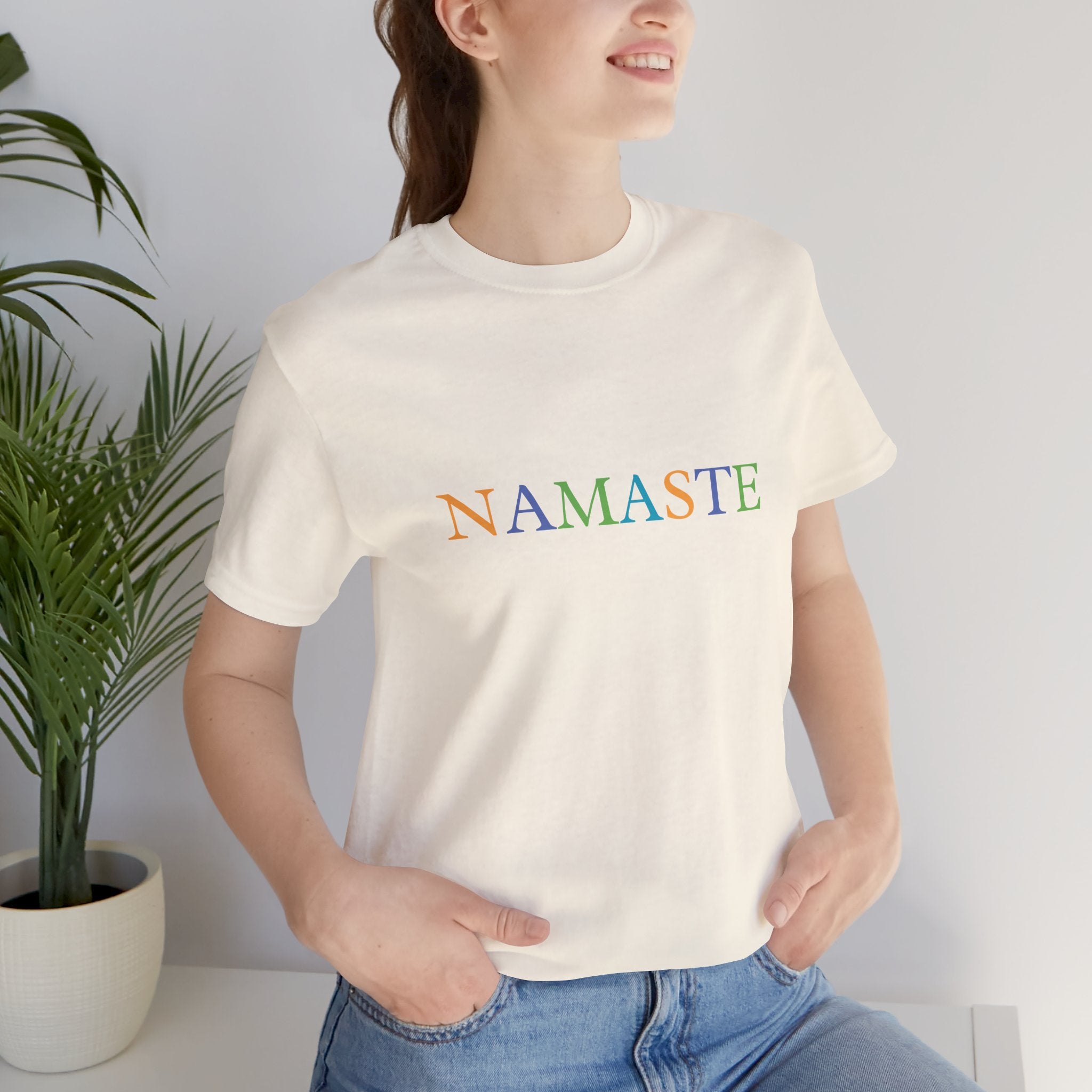 Tramunquiero NAMASTE Camiseta Unisex con Cuello Redondo