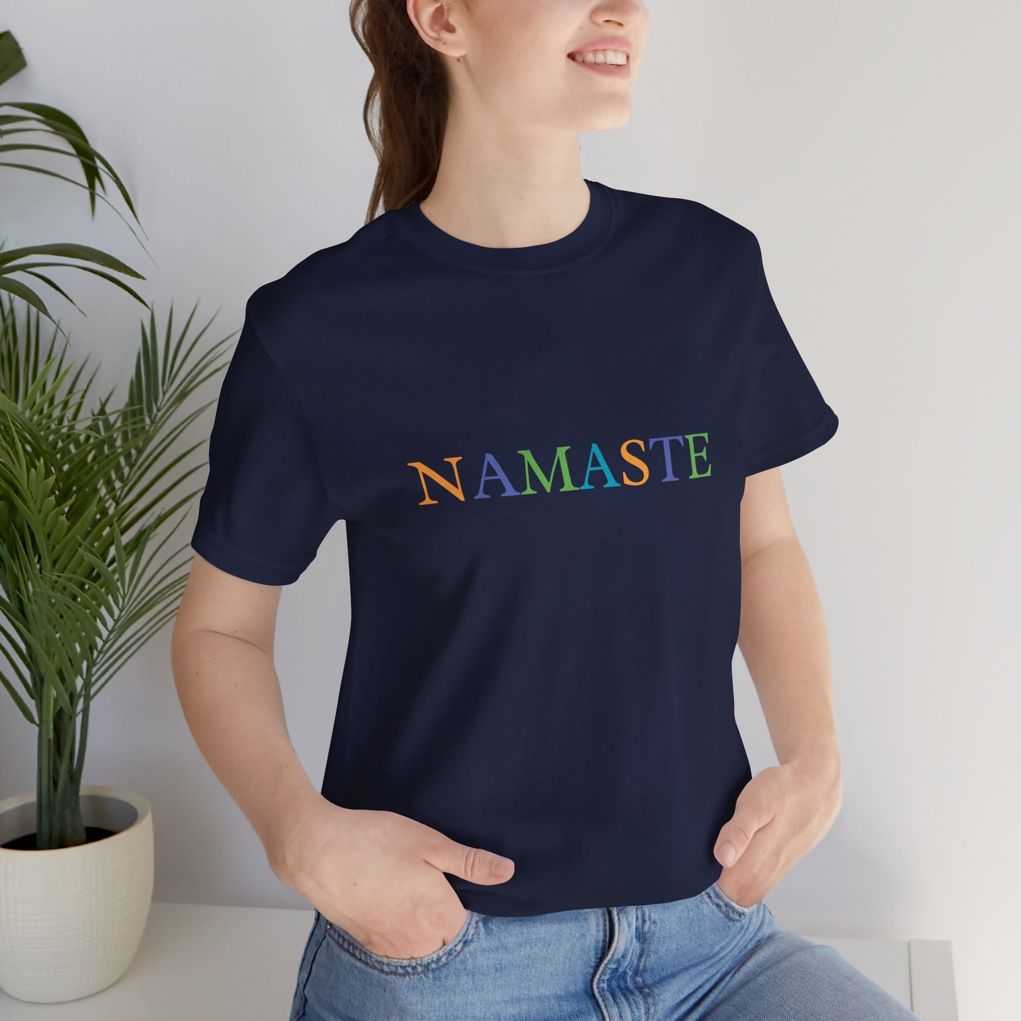 Tramunquiero NAMASTE Camiseta Unisex con Cuello Redondo
